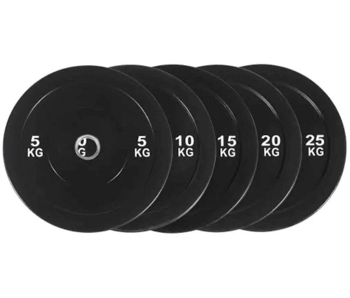 Black Olympic Bumper Plates - 100kg kit