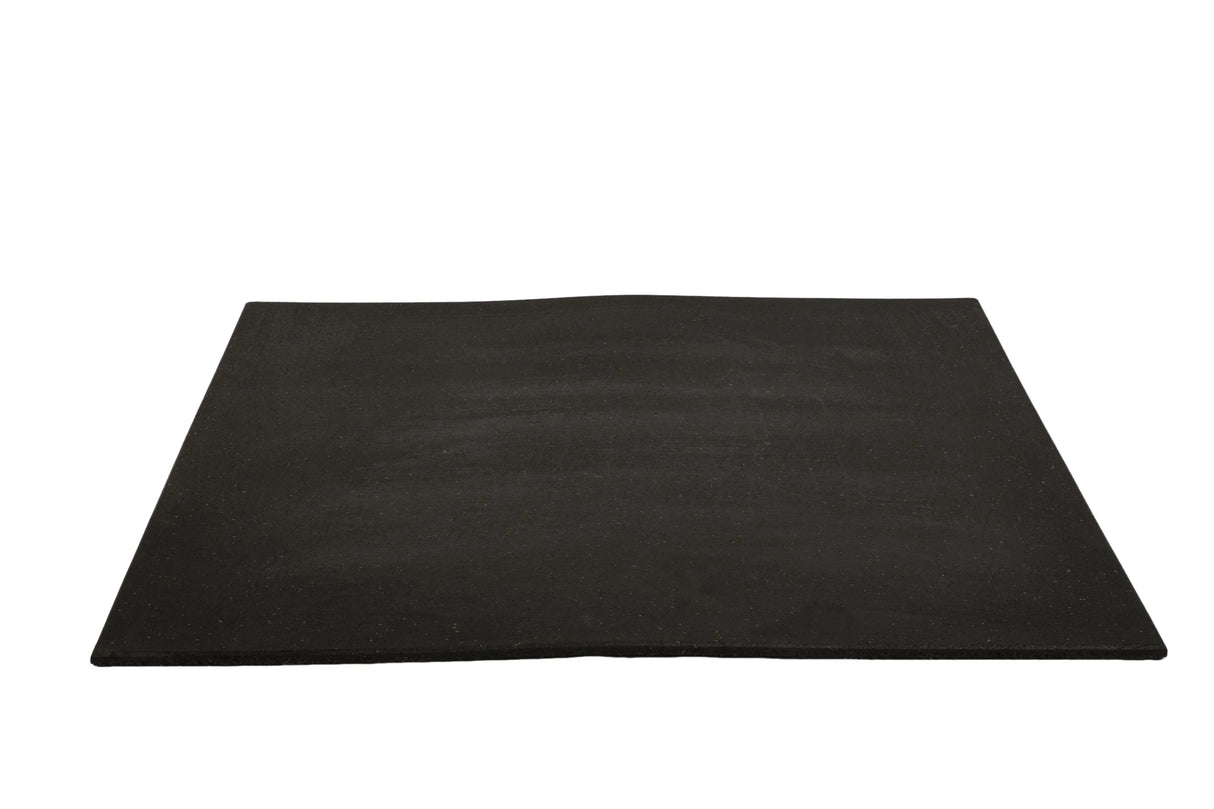 Rubber Gym Mats - Plain Black (15mmx1mx1m)
