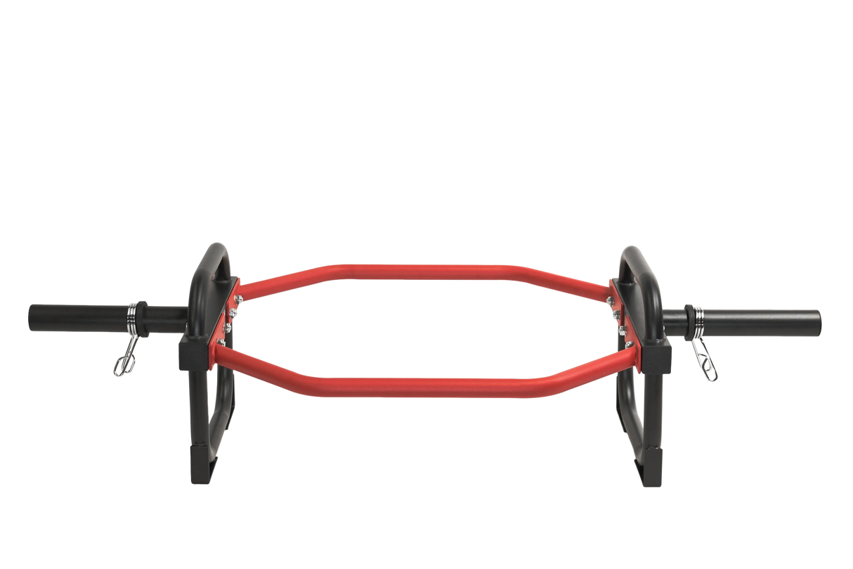 Olympic Shrug Deadlift Bar - Red/Black