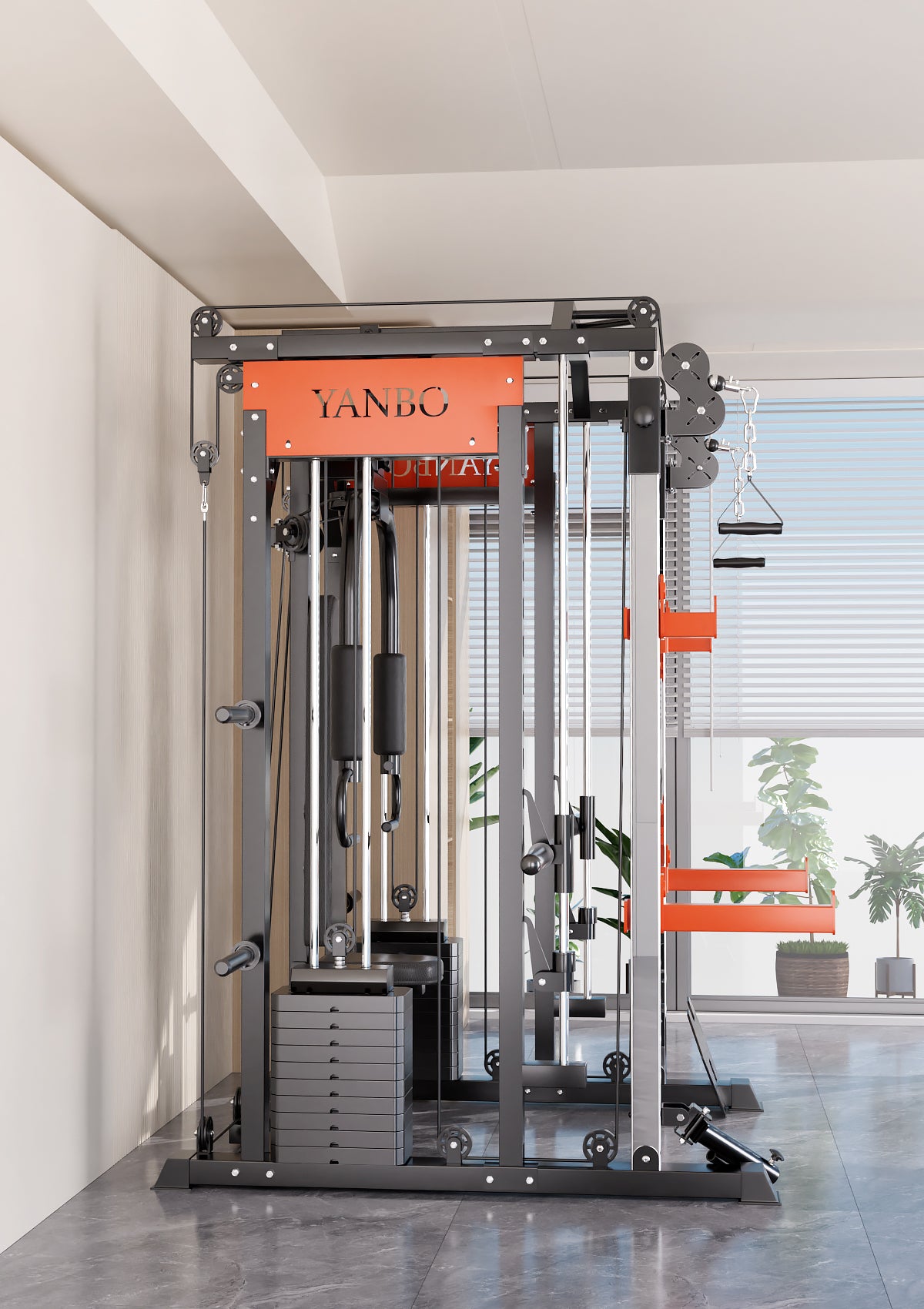 SmartFit M1 Ultra Leg Press and Chest Fly Multi Functional Training Smith Machine Home Gym with 130kgs pin loaded package