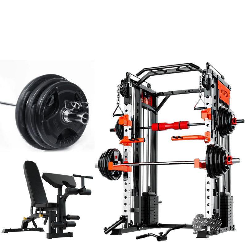 SmartFit M1 Max 130kg Pin Loaded Multi Functional Training Smith Machine Home Gym Power Rack Machine package