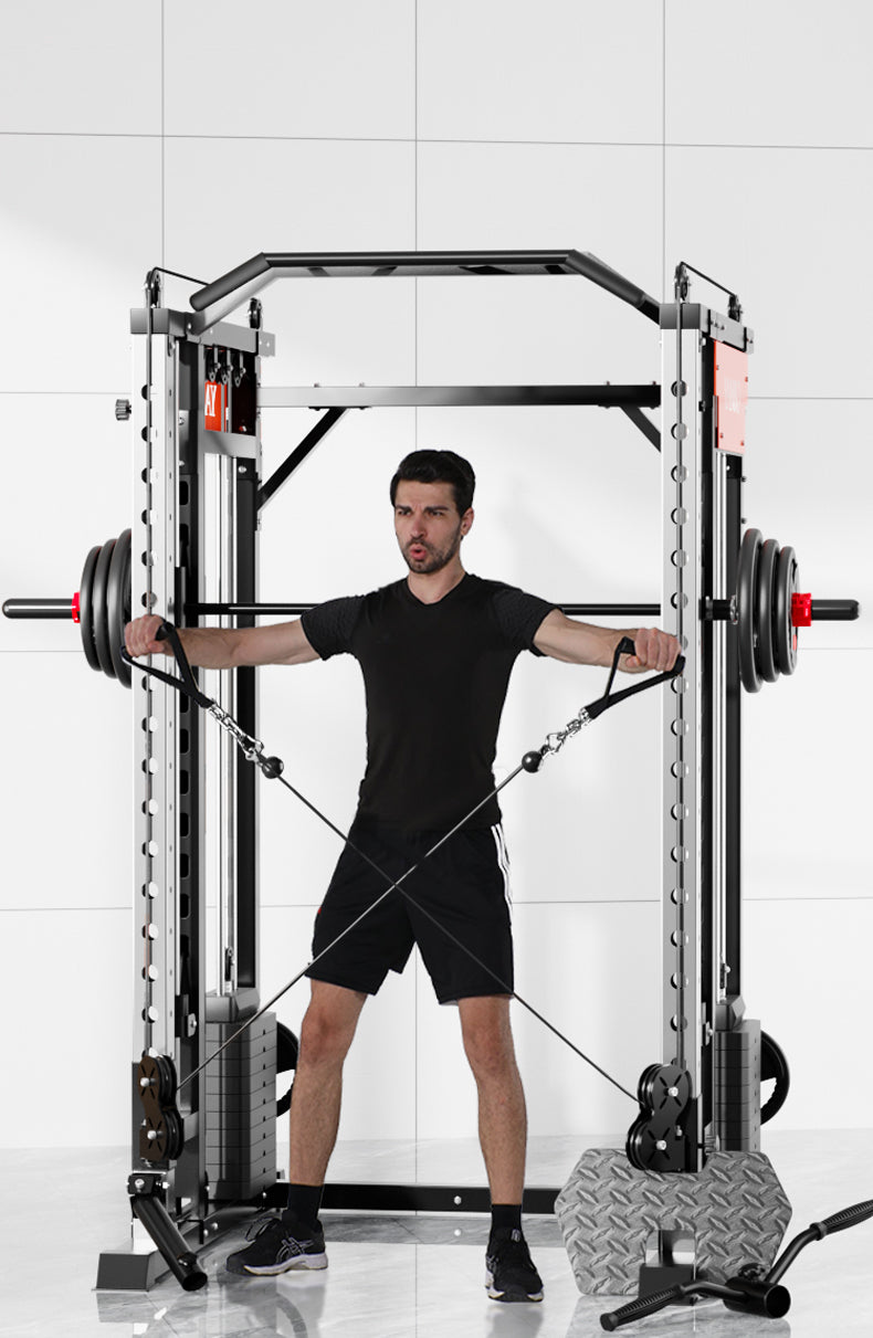 SmartFit M1 Max 130kg Pin Loaded Multi Functional Training Smith Machine Home Gym Power Rack Machine package