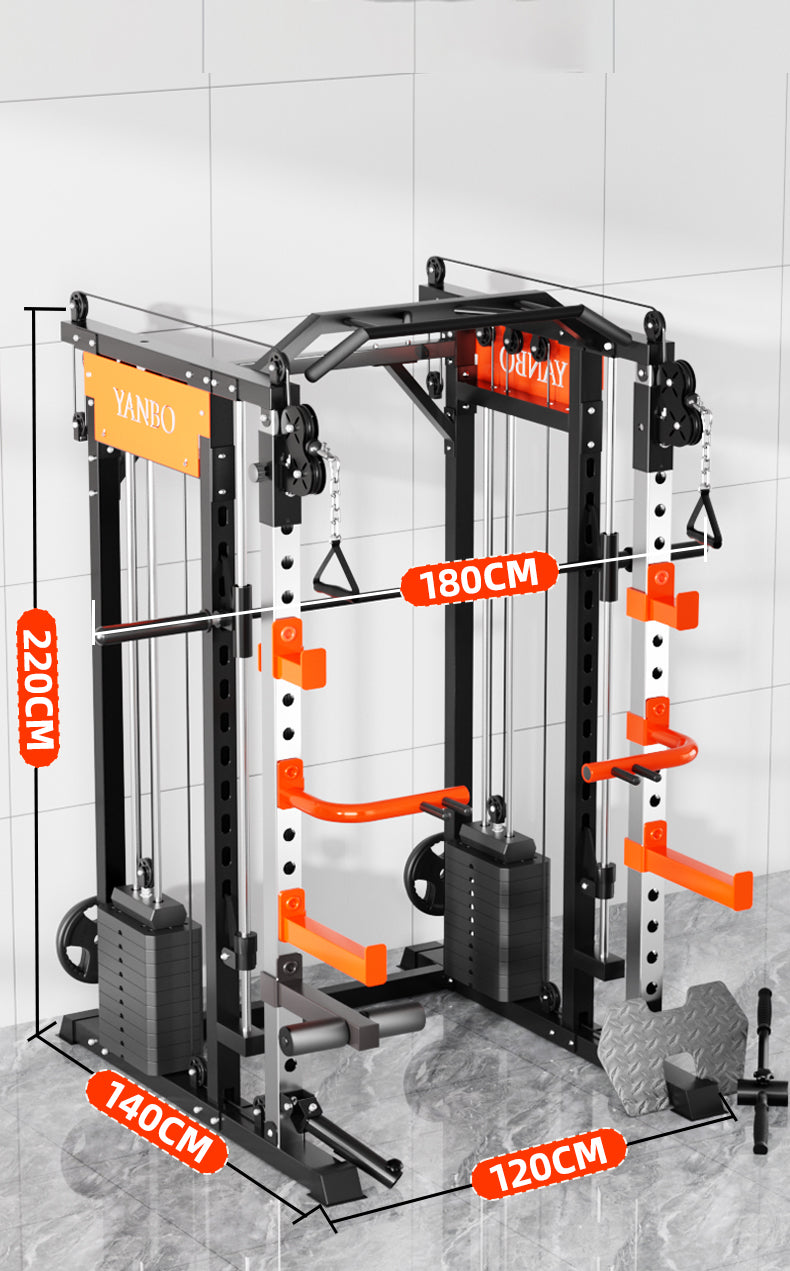 SmartFit M1 Max 130kg Pin Loaded Multi Functional Training Smith Machine Home Gym Power Rack Machine package