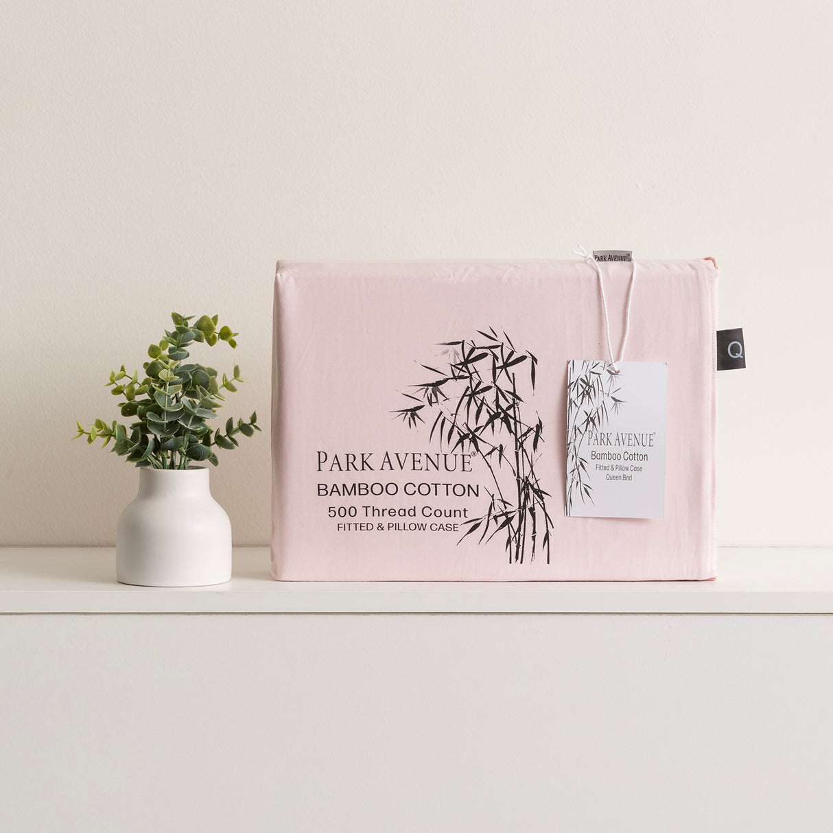 Bamboo Cotton 500 Thread Count Peach Combo Set by Park Avenue Long Single