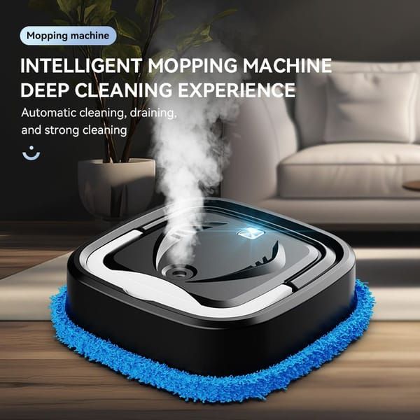 Black P6 Smart Robot Mop and Floor Cleaner