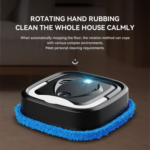 Black P6 Smart Robot Mop and Floor Cleaner