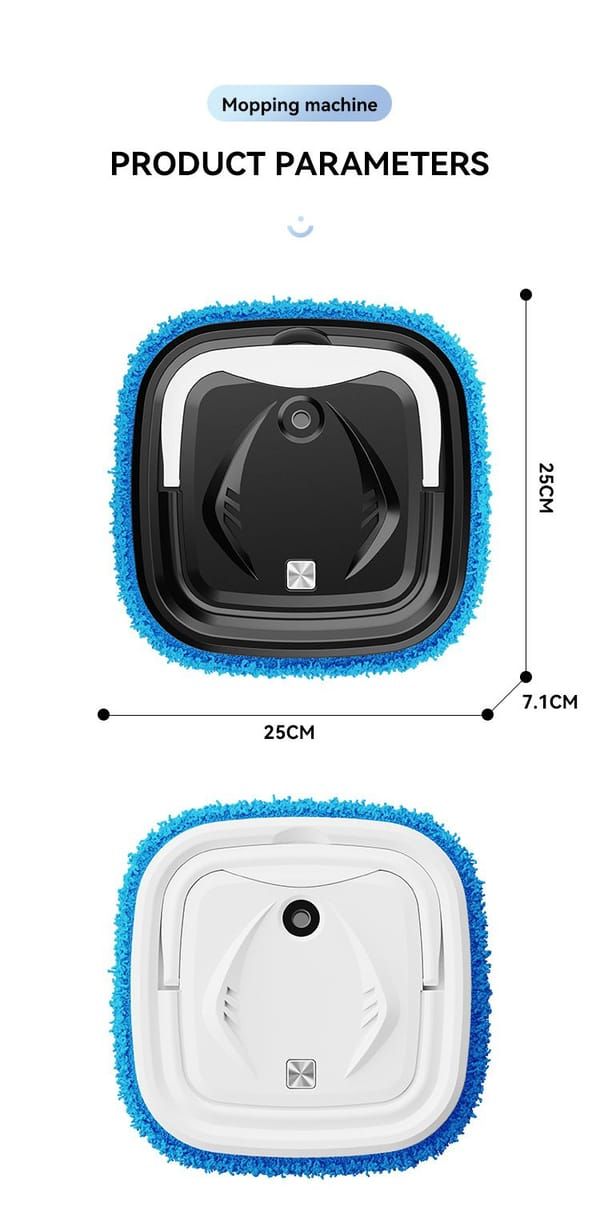 Black P6 Smart Robot Mop and Floor Cleaner