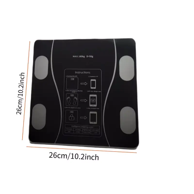 Smart Electronic Scale | UAEUUI Body Fat Scale, Bathroom Scale, Small Household Scale, with LCD Digital Display, Wireless, Battery Powered