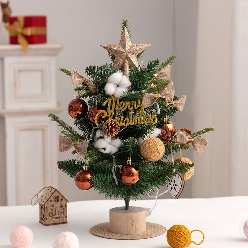 mini desktop Christmas tree, flocked pink Christmas tree, Christmas tree set, Christmas decorations, DIY Christmas tree, Christmas gift, office Christmas decor, festive tabletop tree - Christmas - Size 5