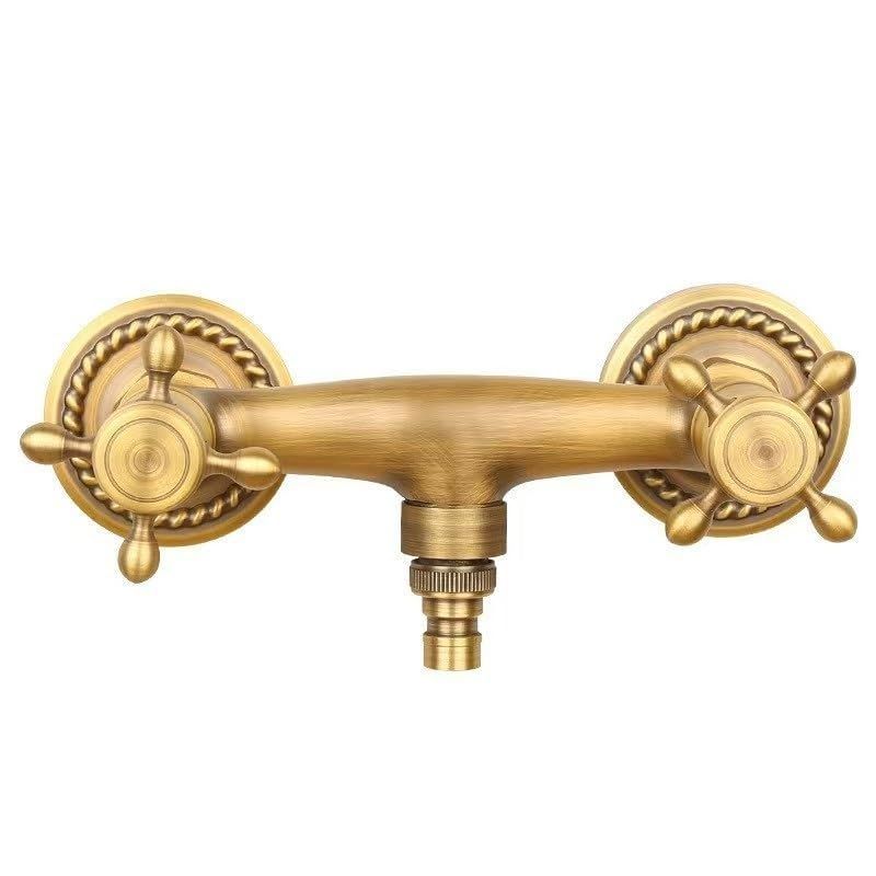 Copper Washing Machine Faucet – Hot & Cold Vintage Mixer Tap, Antique Style Bathroom & Bathtub Faucet, Retro Water Tap