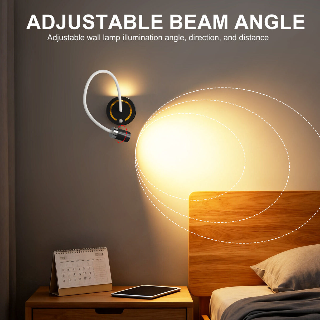 Rechargeable Motion Sensor Night Light – DIY Silicone Hose Lamp for Bedroom & Desk (White) | Other Colors Available in Store