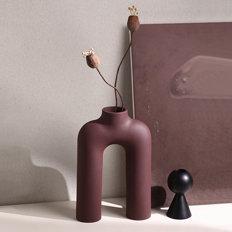 Tubular Letter Vase Set(3-Piece ) – Modern Ceramic Decor for Living Room, Dining Table & TV Stand | Other Luxury Styles Available in Store