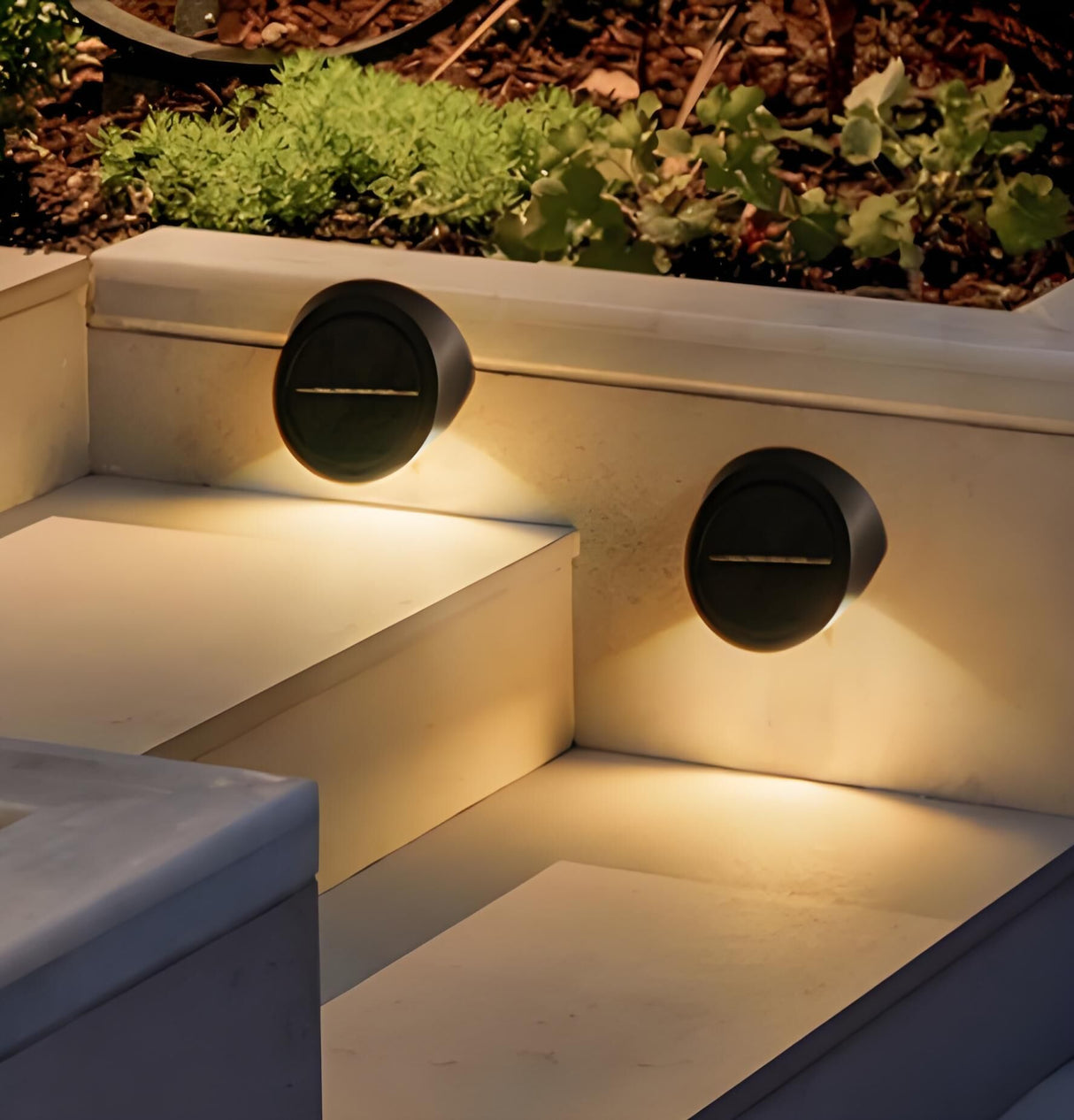 Solar Outdoor Wall Lights (4-Pack): IP44 Waterproof LED Sconces for Garden, Patio & Pathway Lighting(white light)