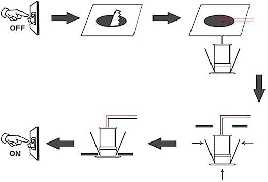 LED Small Recessed Ceiling Lights Spot Lights Downlights,IP54 Ceiling Ultra Slim 9 Pack,Small Spot Lamp with Hardwired for Kitchen,Stairs,Hallway,DIY Lighting,Bookshelf (6000K Daylight White)