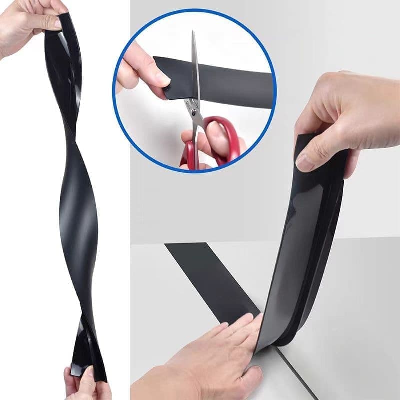 2-Pack High Temperature Resistant Gap Strip for Kitchen Stove and Cabinet, Compatible with Most Brands, 1.5 x 0.5 Inches, Gray