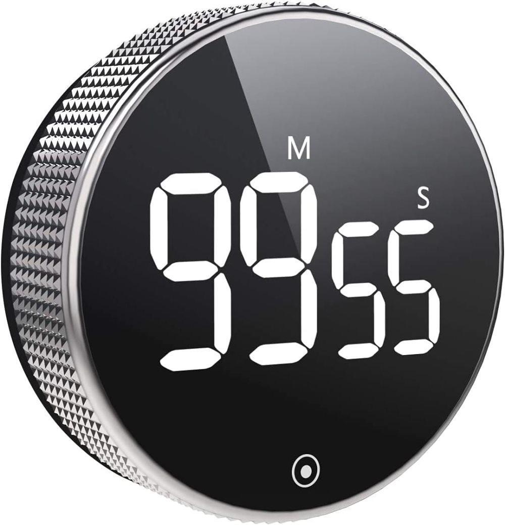 Digital Timer with Magnet and LED Display, Compatible with Kitchen Appliances