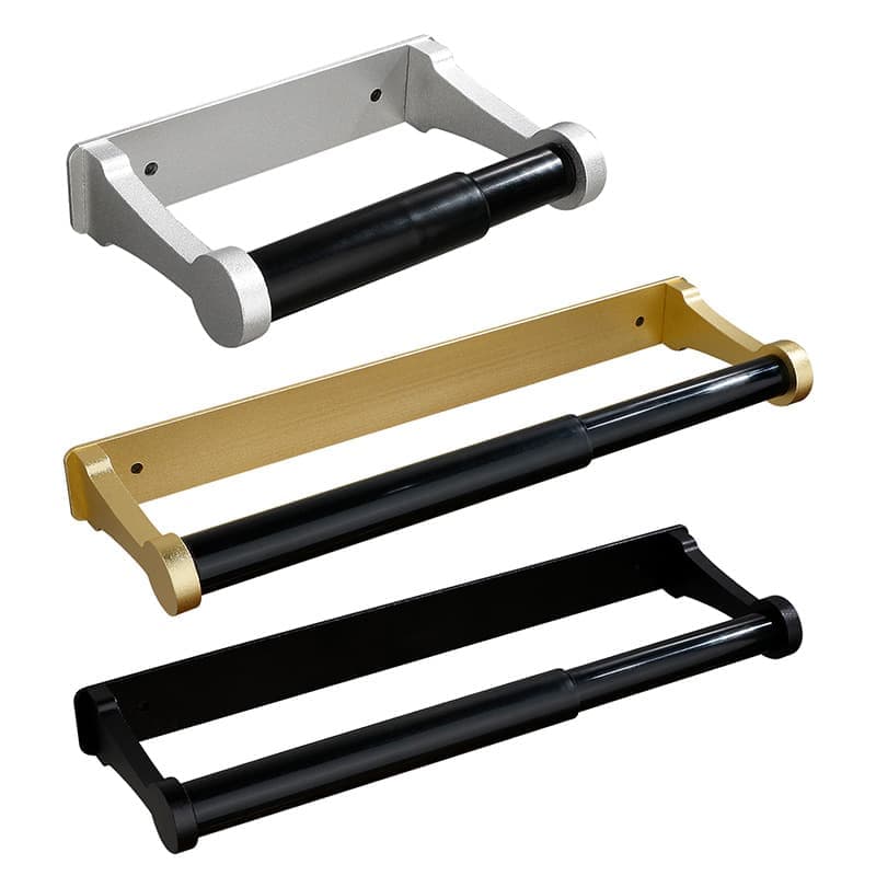 Aluminum Self-Adhesive Paper Towel Holder for Kitchen and Bathroom, 16x9.8cm, No Drilling Required, Gold