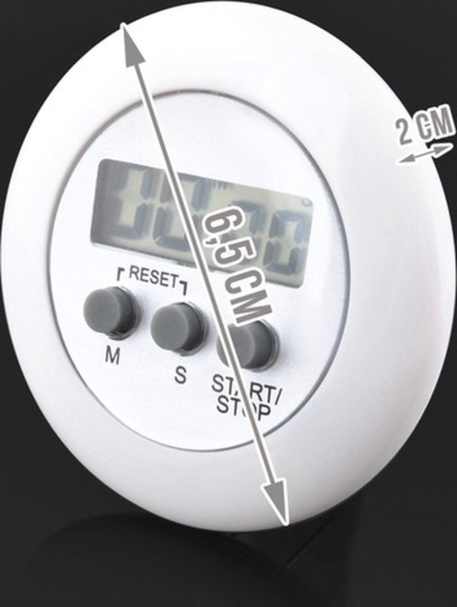 Digital Kitchen Timer | Kitchen Timer with Magnet | Kitchen Timer | Egg Timer | White