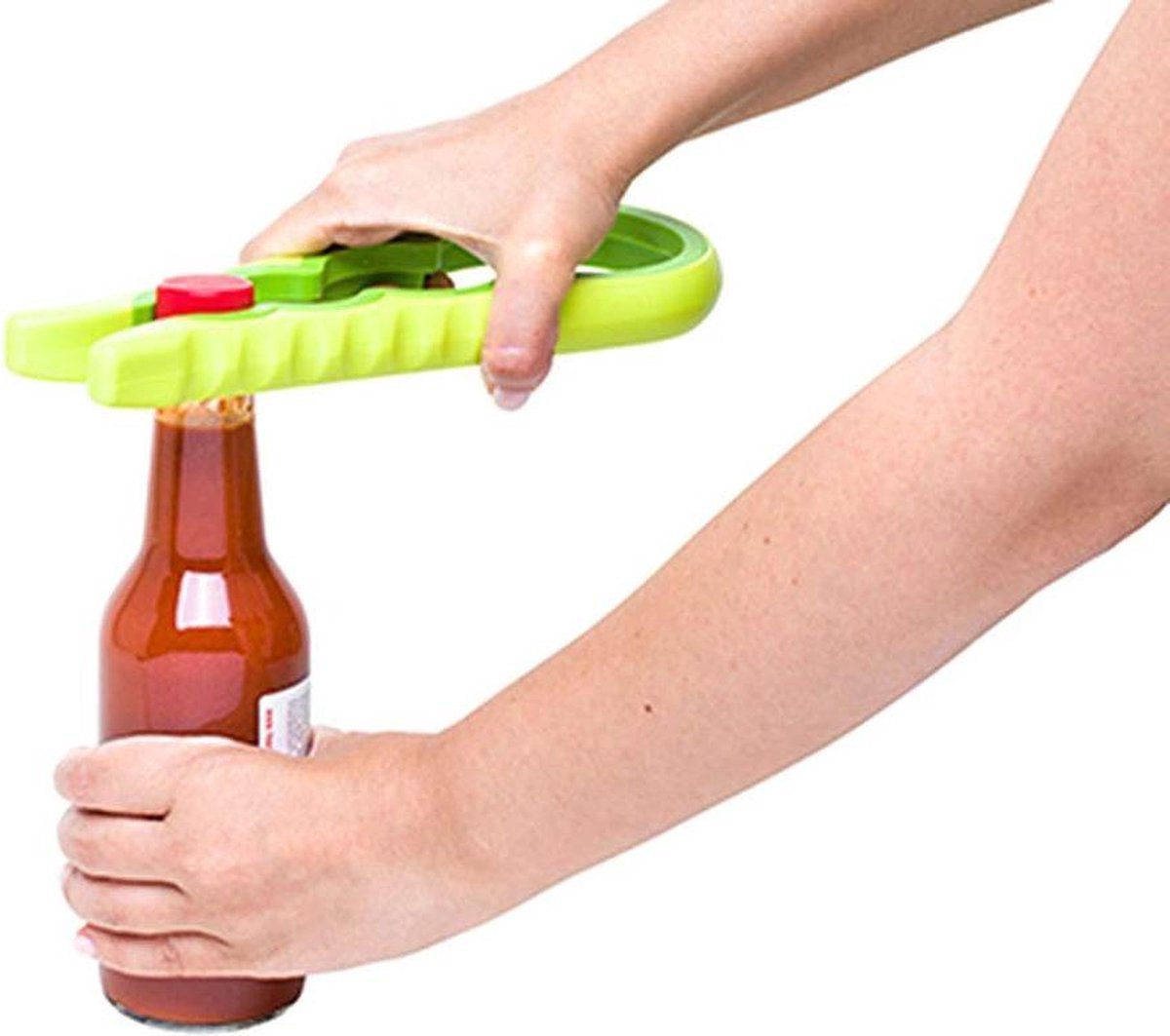 6-in-1 Opener | Multifunctional Opener | Kitchen Helper Opener | Jar | Bottle | Beer | Bag | Caps | Green