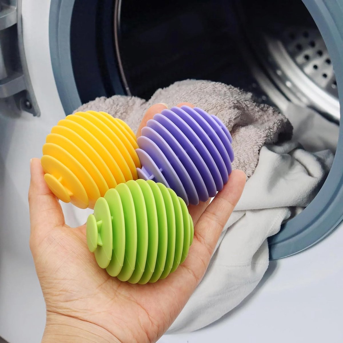 Dryer Balls 9 Pieces - Dryer Balls - Laundry Balls for Dryers - Dryer Balls - Dryer - Fabric Softener - Anti-Wrinkle - Laundry Balls for Washing Machine - Reusable - Reduce Wrinkles and Stickiness - For Cleaning Household Clothes