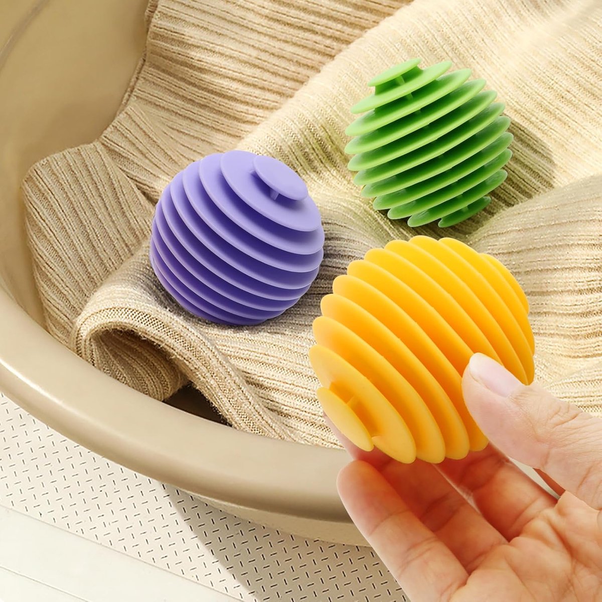 Dryer Balls 9 Pieces - Dryer Balls - Laundry Balls for Dryers - Dryer Balls - Dryer - Fabric Softener - Anti-Wrinkle - Laundry Balls for Washing Machine - Reusable - Reduce Wrinkles and Stickiness - For Cleaning Household Clothes