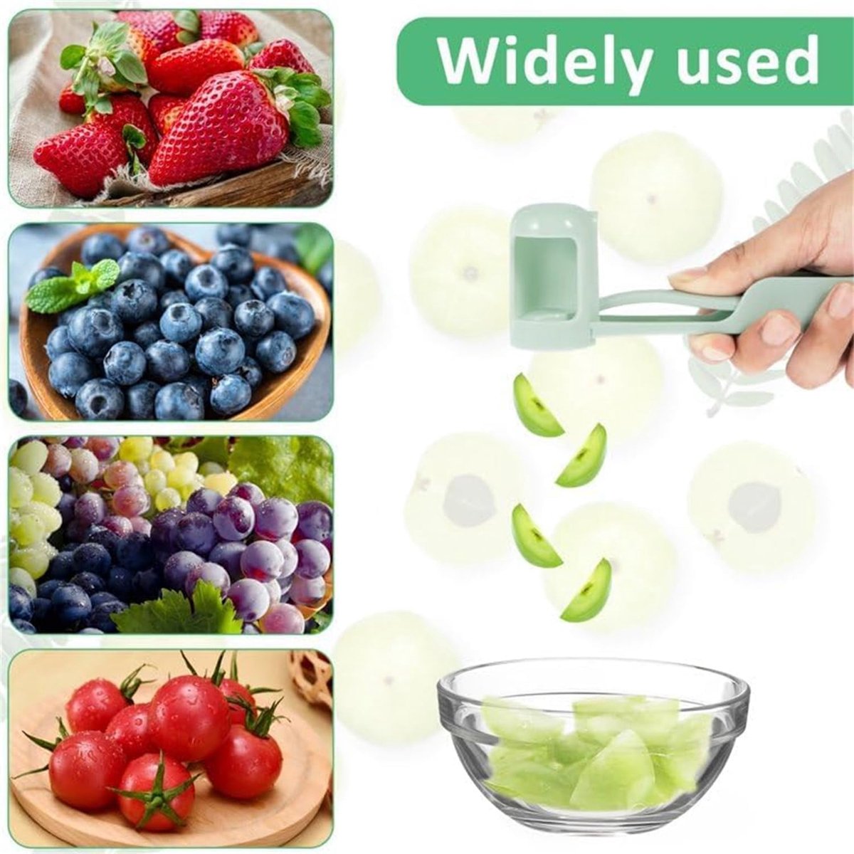 Grape Slicer - Fruit Slicer - Slicer - Vegetable Slicer - Tomato Slicer - Grape Slicer - Kitchen Tool - Salad Slicer - Cherry Tomato Slicer - For Round Vegetables, Salad And Fruit - Ideal For Tomatoes / Grapes / Cherries / Strawberries - For Toddlers