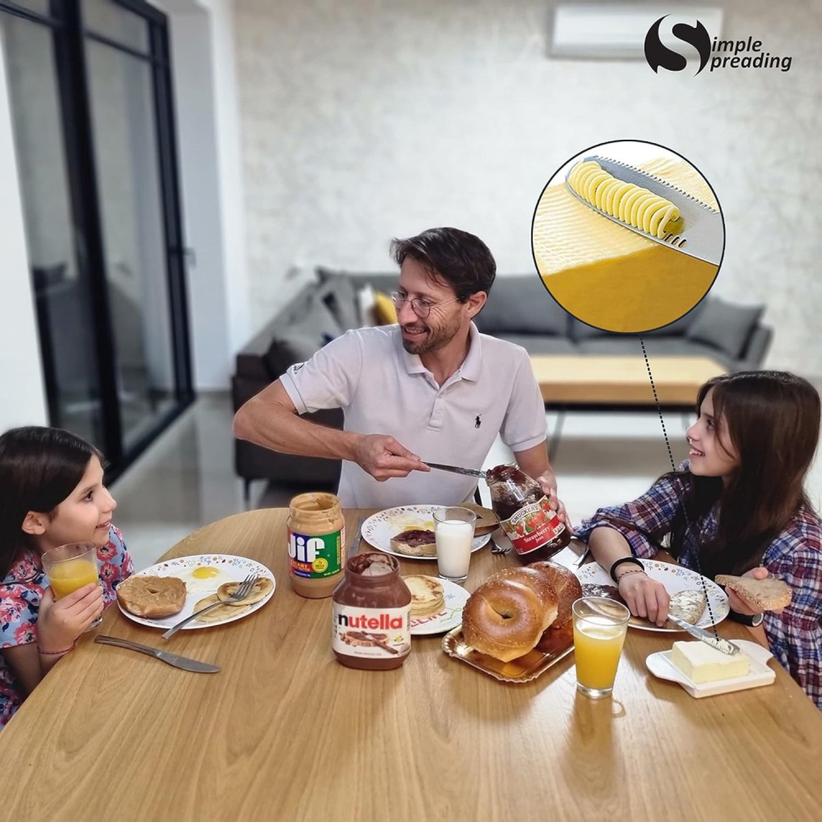 Butter Knives - 2 Pieces - Butter Knife - Spreading Knives - Small Spreading Knives - Tapas Knives - Dessert Knives - Stainless Steel - Butter - Knife - Kitchen Utensils - For Butter, Cheese, Jam, Cream - Silver