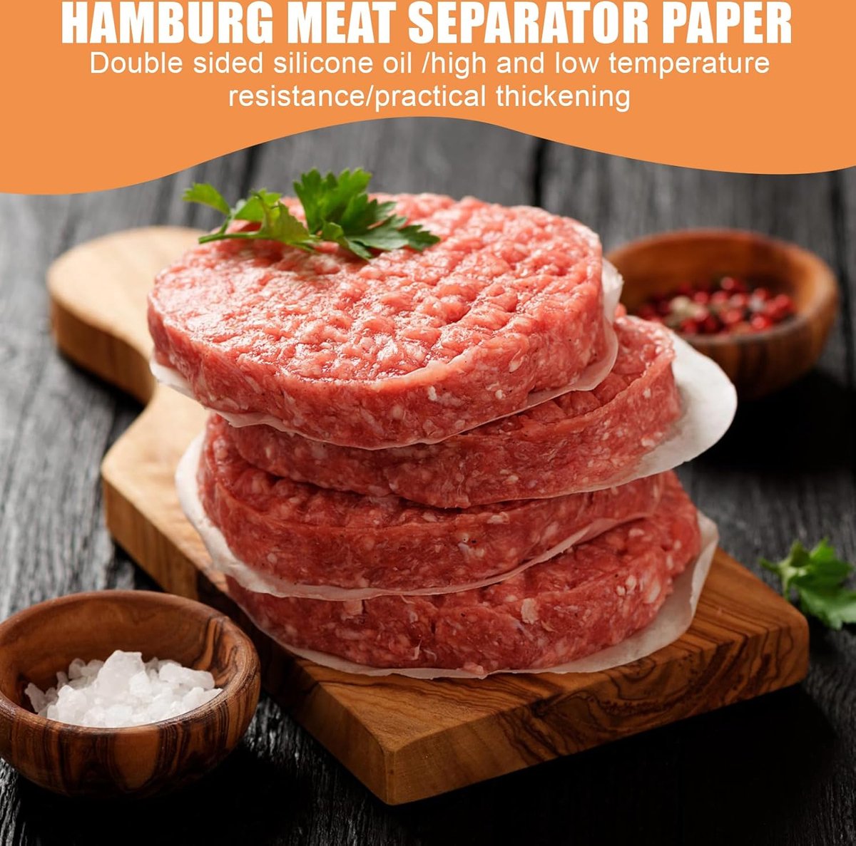 Meat Press - Burger Meat Press - Hamburger Press - Hamburger Press - Hamburger Mold - Kitchen Food Mold - Round Hamburger - Make Your Own Hamburgers - BBQ Accessories - For Delicious Hamburgers, Patties, BBQ, Hamburger Press - Silver - Stainless Steel