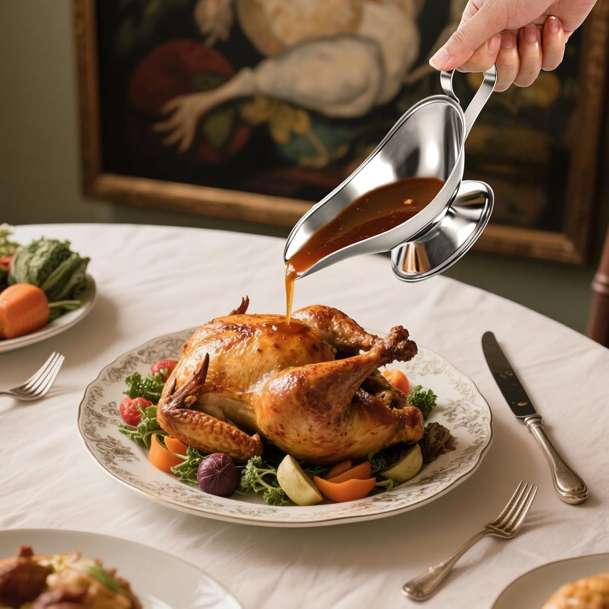 2 pieces - Gravy boat - Sauce boat - Sauciere - Dipping bowls - stainless steel sauce boat - with pouring spout and handle - serving dish - kitchen utensil - for salad dressings, coffee, milk, broth and black pepper - 14*6*5.3 cm - silver