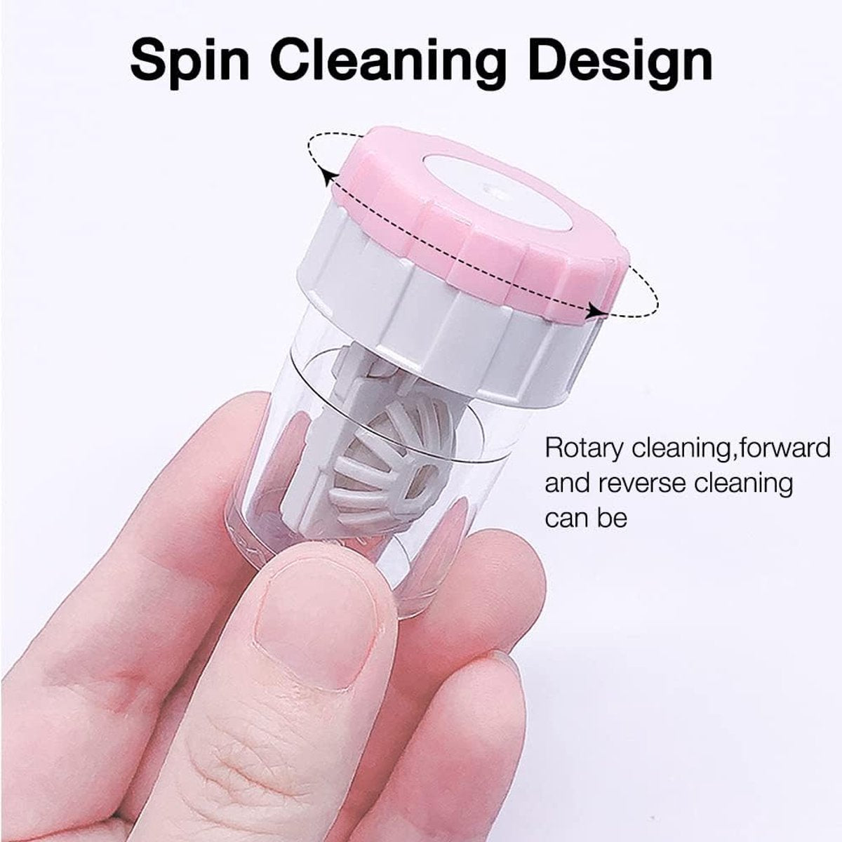 Lens case - 10 pieces - Contact lens holder - lens cleaning container - portable contact lens cleaner - contact lens cleaner - contact lens container cleaner - contact lens case - plastic - Manual contact lens cleaner - Travel storage set