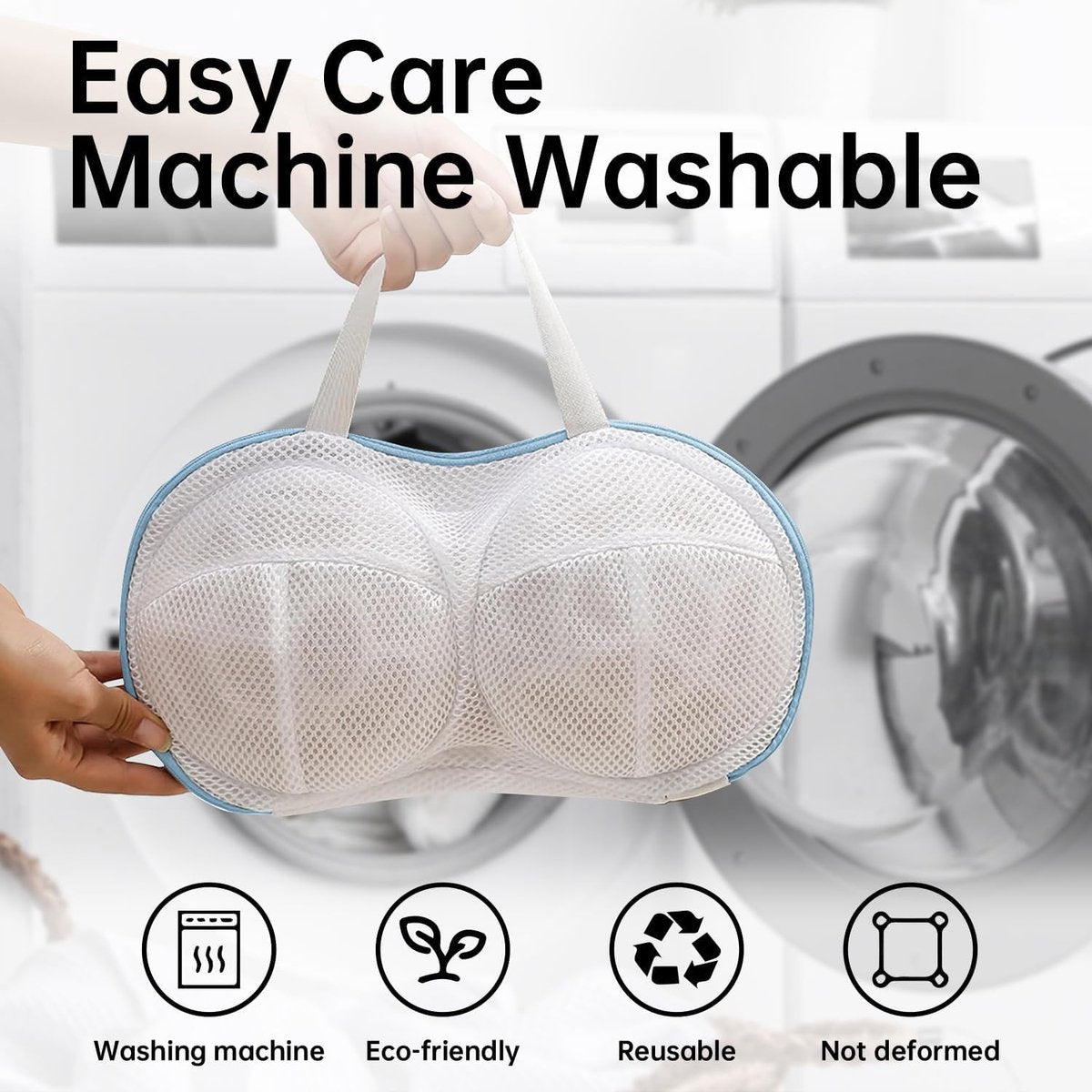 3 pieces - 20*34 cm - bra laundry bag - laundry bag - with plastic backing - mesh laundry bag - reusable - underwear laundry net for women - bra protector for washing machine - with zipper - for washing machine - household items - clothing protection - bl