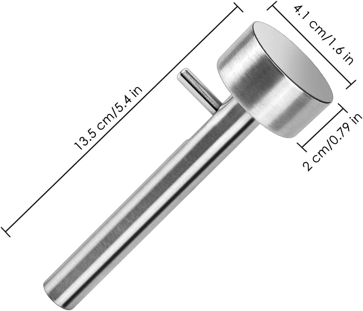 Falafel Scoop - Falafel Portioning Device - Falafel Make - Burger Maker - Meatball Scoop - Stainless Steel Falafel Scoop - Kitchen Utensils - Non-stick Mold - for falafel balls, meatballs - 4.2*13.5 cm - Silver