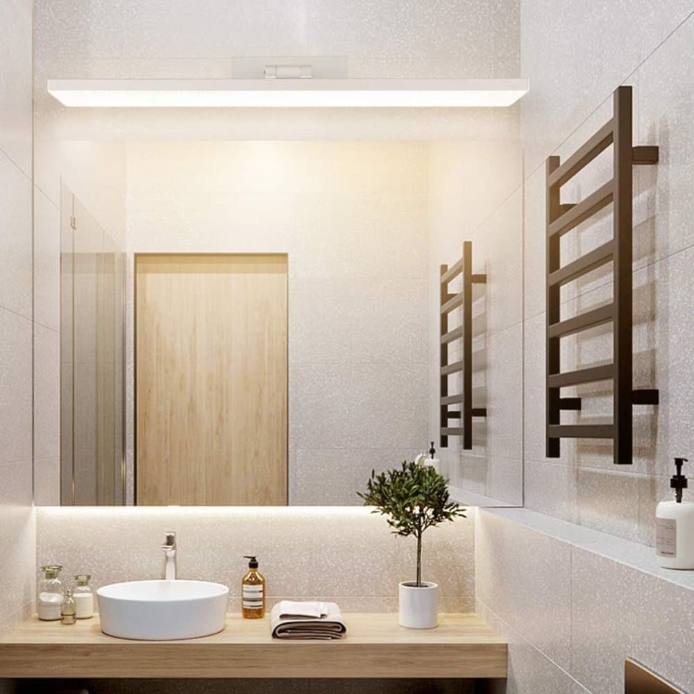 Wall light LED for mirror, wall light 40 cm for bathroom, wardrobe and toilet(Silver)