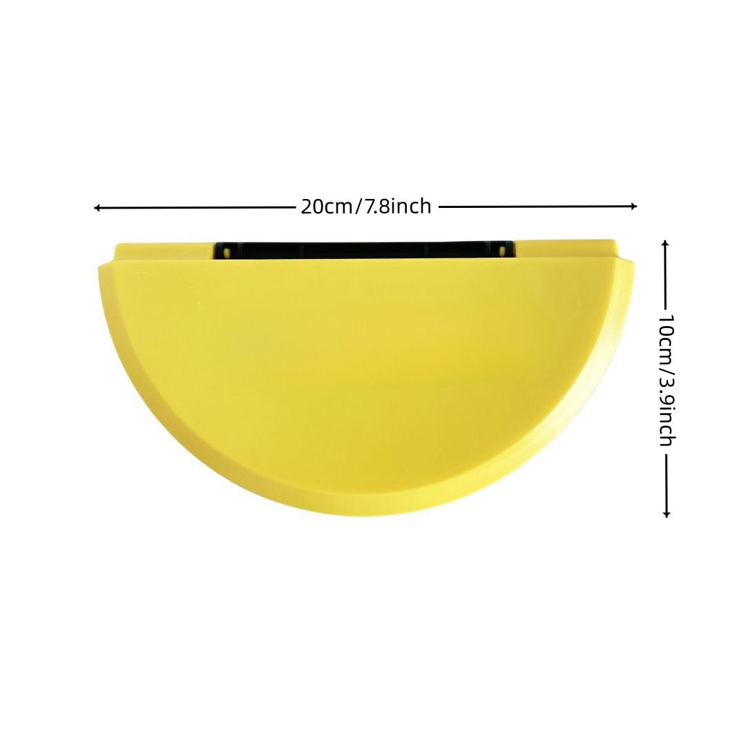 BPA-Free Wrap Crimper Toastie Maker, Plastic Sealer for Hot and Cold Filled Wraps, Snacks, Lunches and Family Food Prep, Black and Yellow
