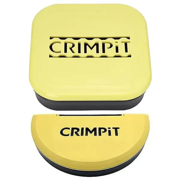 BPA-Free Wrap Crimper Toastie Maker, Plastic Sealer for Hot and Cold Filled Wraps, Snacks, Lunches and Family Food Prep, Black and Yellow