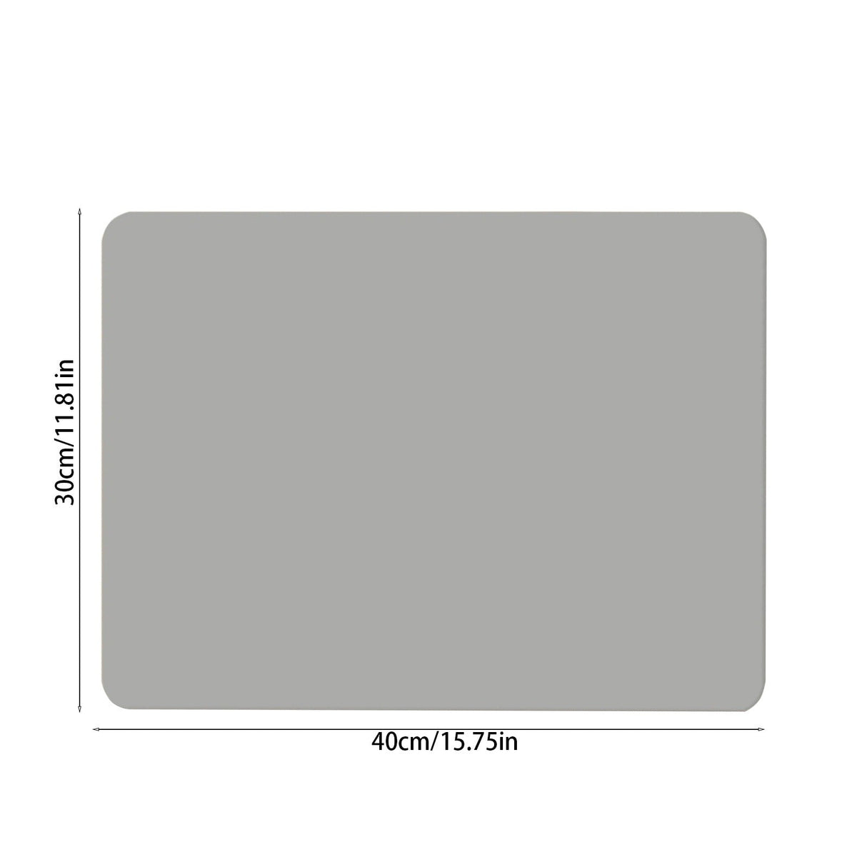 Clearance Under $1 Boovnll Dish Drying Mat, 12x16" High Absorbent & Soft Dish Drainer, Diatomite Drying Matt Kitchen Counter for Kitchen Countertops, Sinks, Draining Racks, Drying Mat Gray
