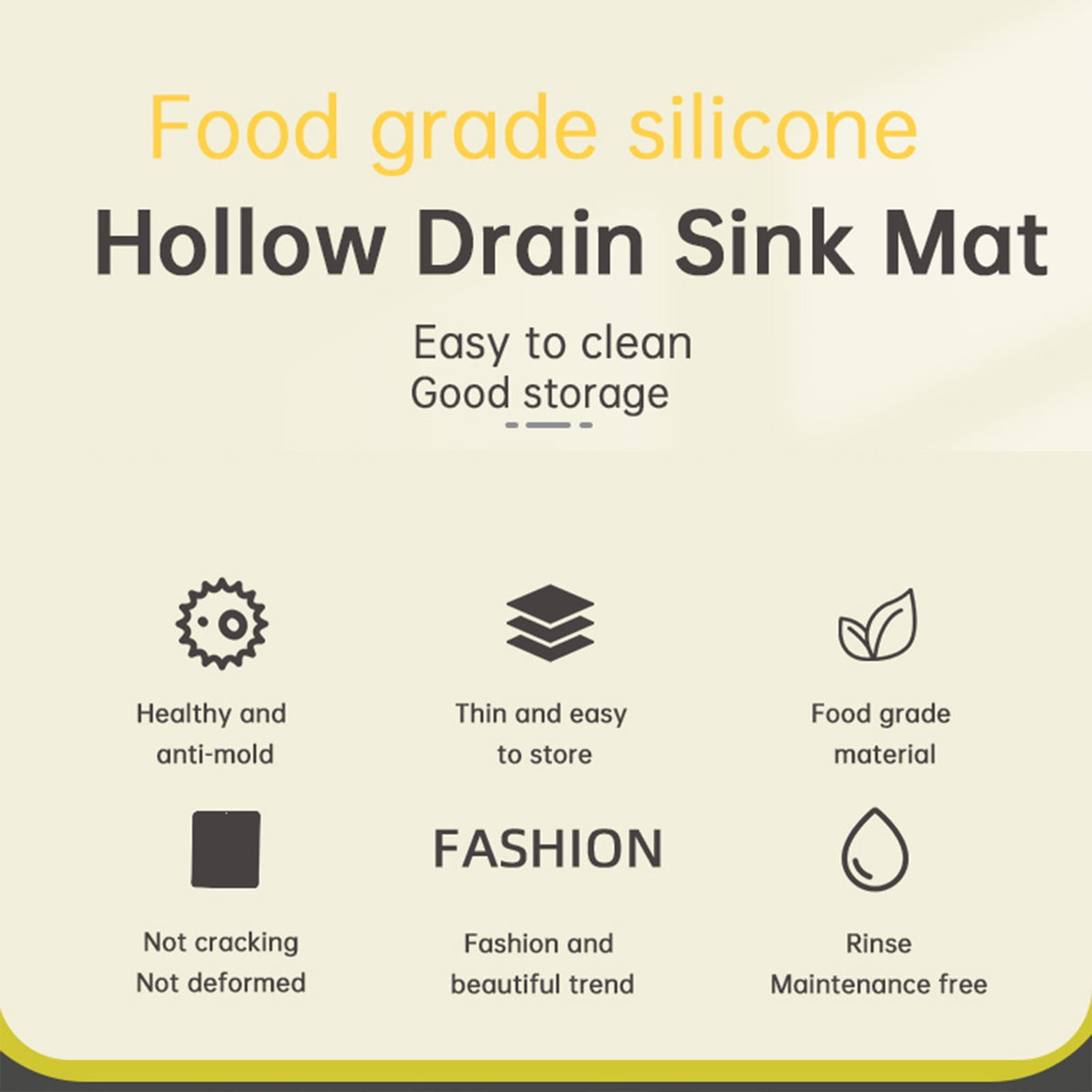 PALIFEUR Sink Protectors for Kitchen Sink, Silicone Kitchen Sink Mat, 13.6" x 15.6" Sink Mat Protects Sink from Stains, Damage, Scratches, Dishwasher Safe Sink Grids, Sink Mat, for Kitchen Gray