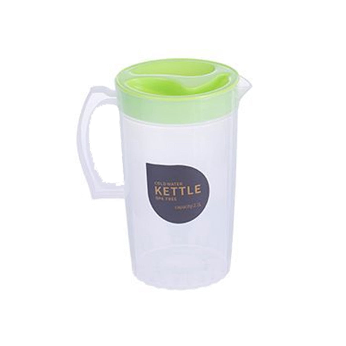 PALIFEUR Water Pitcher with Lid, 2.2 L Plastic Pitcher for Tea & Juice Water, Hot/Cold Water Jug, Tea Pitcher, Juice Pitcher for Kitchen Living Room, 8.74" x 5.52 Green