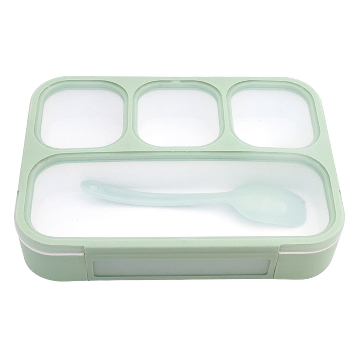 Xuniizn Bento Box Adult Lunch Box, Containers for Adults Men Women, Lunchable Food Container with Utensils, Sauce Jar, Muffin Liners, Microwave & Dishwasher Safe Green#4