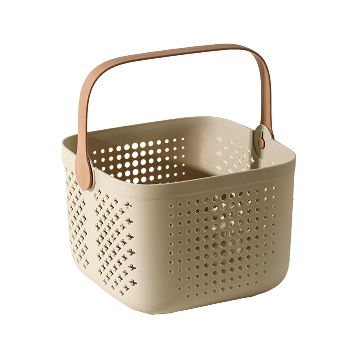 Xuniizn Plastic Shower Caddy Portable Bucket, Cleaning Shower Basket with Handle Compartments Storage Organizer for Bathroom Kitchen College Dorm Sink B