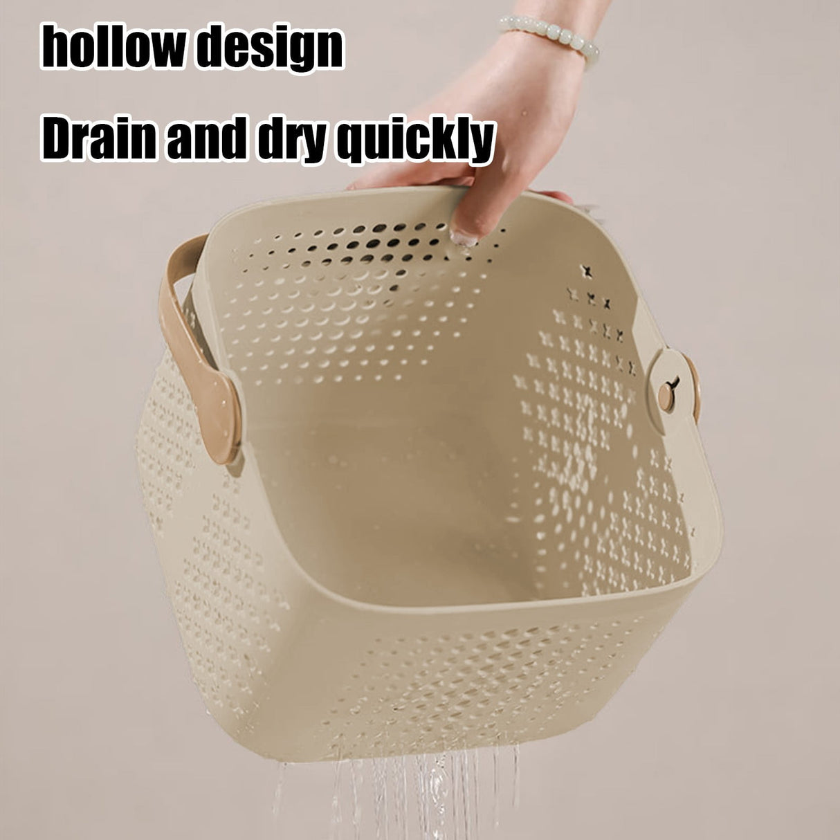 Xuniizn Plastic Shower Caddy Portable Bucket, Cleaning Shower Basket with Handle Compartments Storage Organizer for Bathroom Kitchen College Dorm Sink B