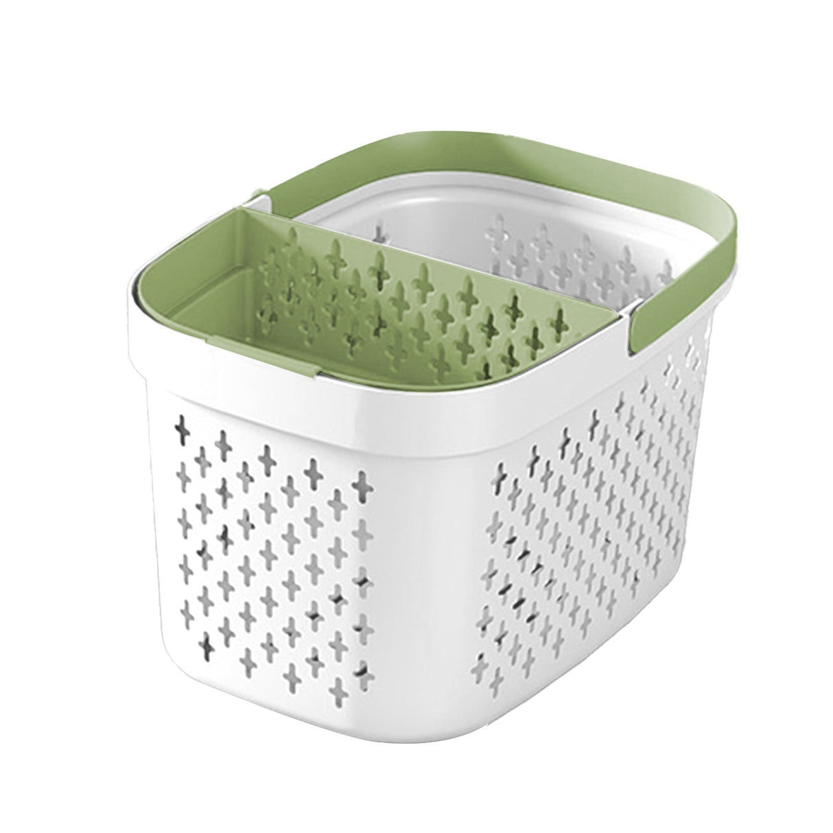 Xuniizn Plastic Shower Caddy Portable Bucket, Cleaning Shower Basket with Handle Compartments Storage Organizer for Bathroom Kitchen College Dorm Sink F