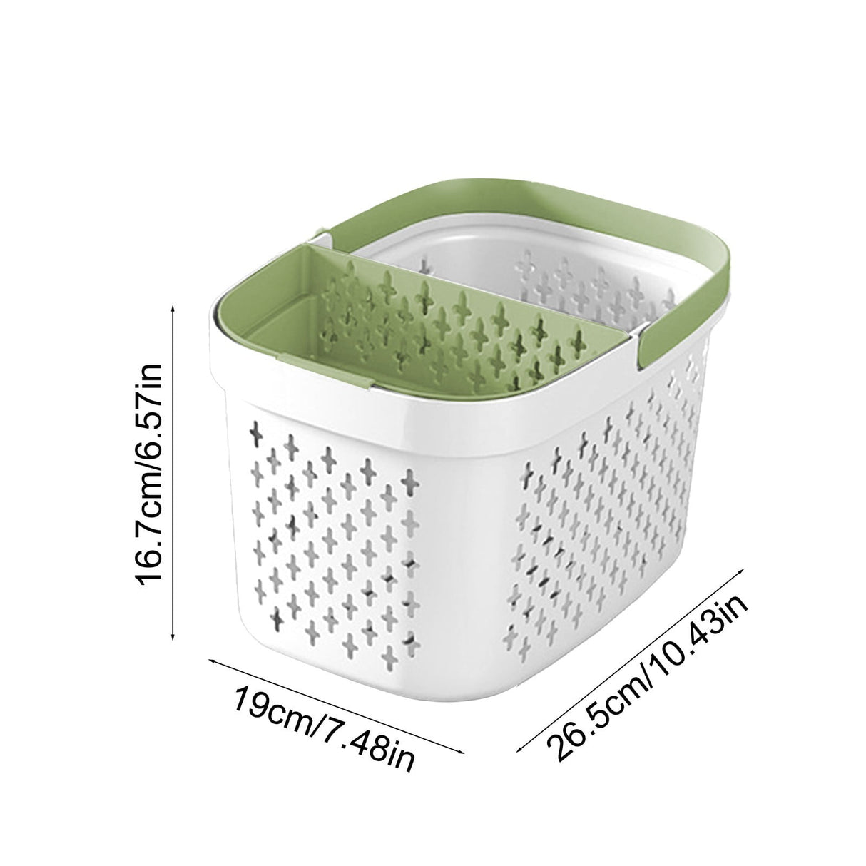 Xuniizn Plastic Shower Caddy Portable Bucket, Cleaning Shower Basket with Handle Compartments Storage Organizer for Bathroom Kitchen College Dorm Sink F
