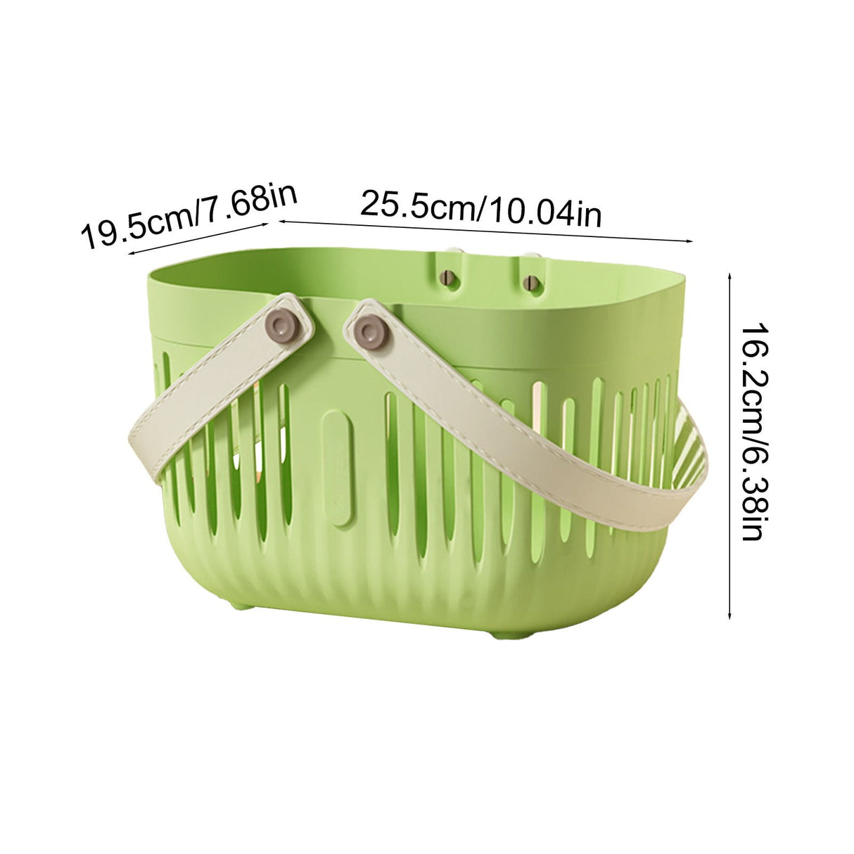 Xuniizn Plastic Shower Caddy Portable Bucket, Cleaning Shower Basket with Handle Compartments Storage Organizer for Bathroom Kitchen College Dorm Sink Green