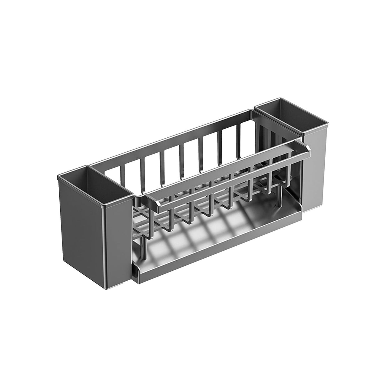 PALIFEUR Sponge Holder for Kitchen Sink, Kitchen Sink Organizer Rustproof 304 Stainless Steel Detachable Dishcloth Rack Sink Caddy, Kitchen Sponge Holder Bathroom Organizer Brush Holder Storage XB_#Gray