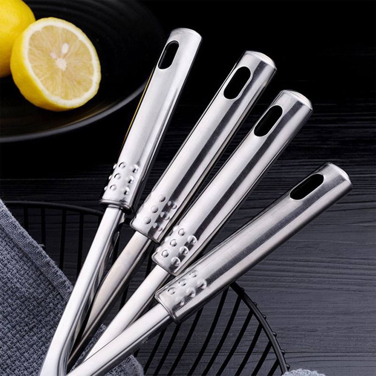 Tyidzon 13 Inch Stainless Steel Spatula Silver Slotted Metal Spatula Heavy Duty Sturdy Kitchen Spatula High Heat Resistant Fryer Barbecue Cookware Etc Kitchen Meat Spatula Silver