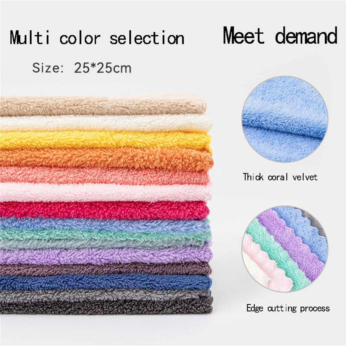 0.04lb Once for All Safe Food-Grade Items: Kitchen Cleaning Supplies! 1 Pack of Fiber Cleaning Cloth Available in 4 Colors (Green/White/Yellow/Black), Daily Home Products Kitchen Utensils Set White