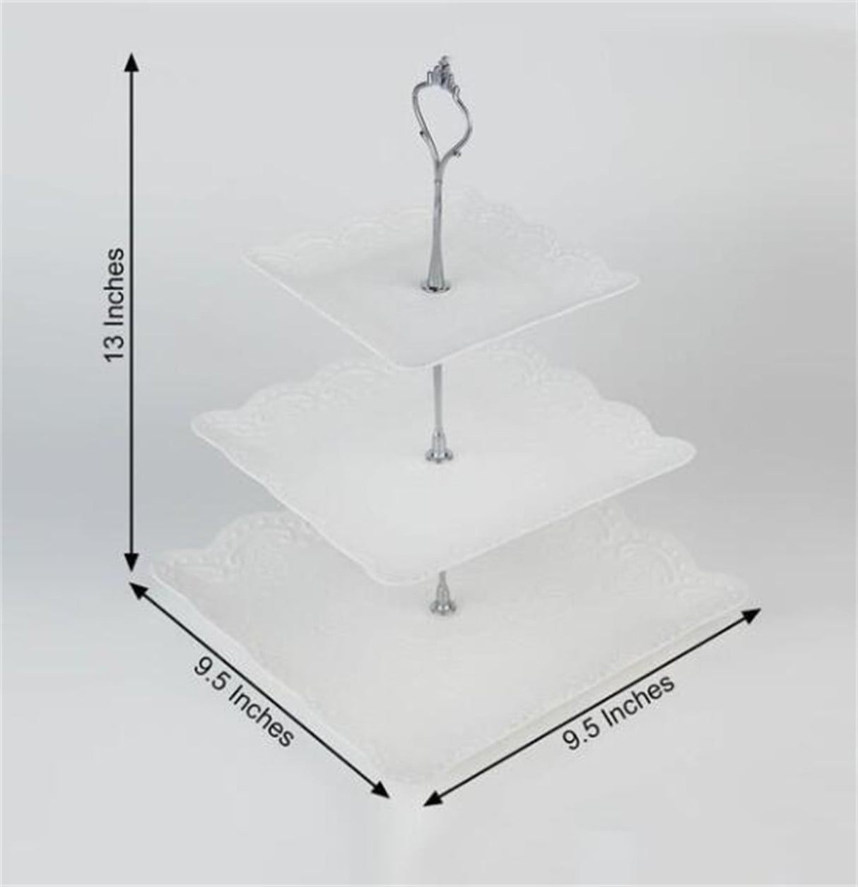 JWDX Cake Stand Clearance! Three-Tier Cake Stand, Three-Tier Fruit Plate, Afternoon Tea Plate H, Cake Stand Fruit Dried Stand Dessert Stand Dessert Fruit Stand Set Plastic Housekeeping & Organizers Z2-H