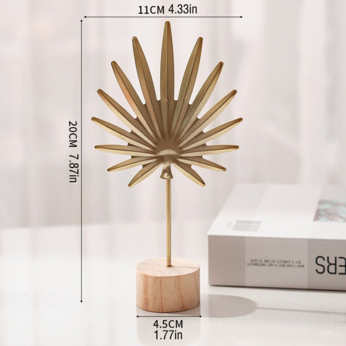 Leaf Decor Metal Golden Leaf Ornaments and Base Modern Simple Gold Leaf Table Sculpture for Living Room Bedroom Bookshelf Desktop Decoratio, Valentines Day Decorations: Desktop Ornament Black2