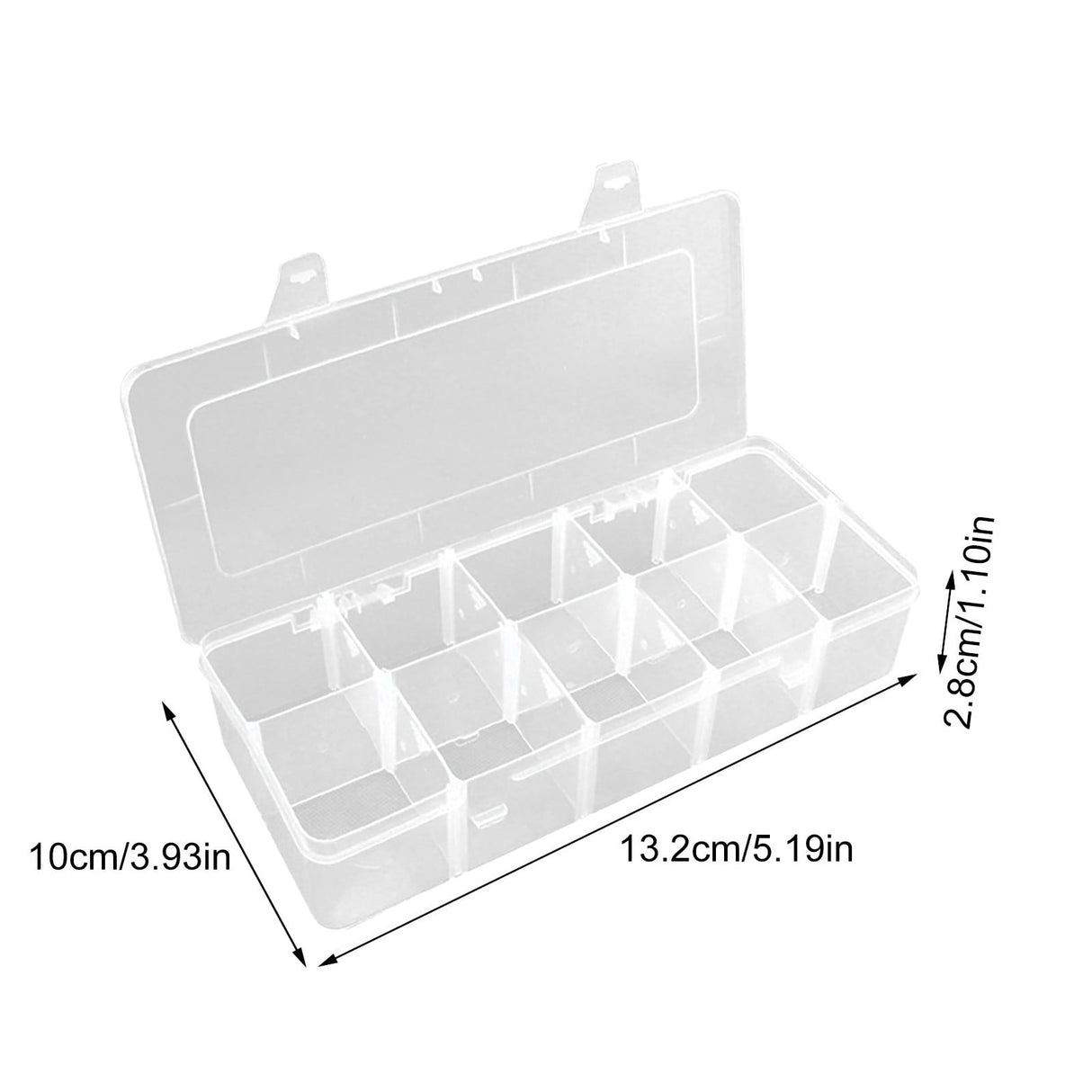 JWDX Food Storage Clearance, Snack Box Containers for Little Boys and Girls Snack Box Containers with 10 Adjustable Compartments Snack Box for Travel Meals Portable Easy to Use and Clean As shown